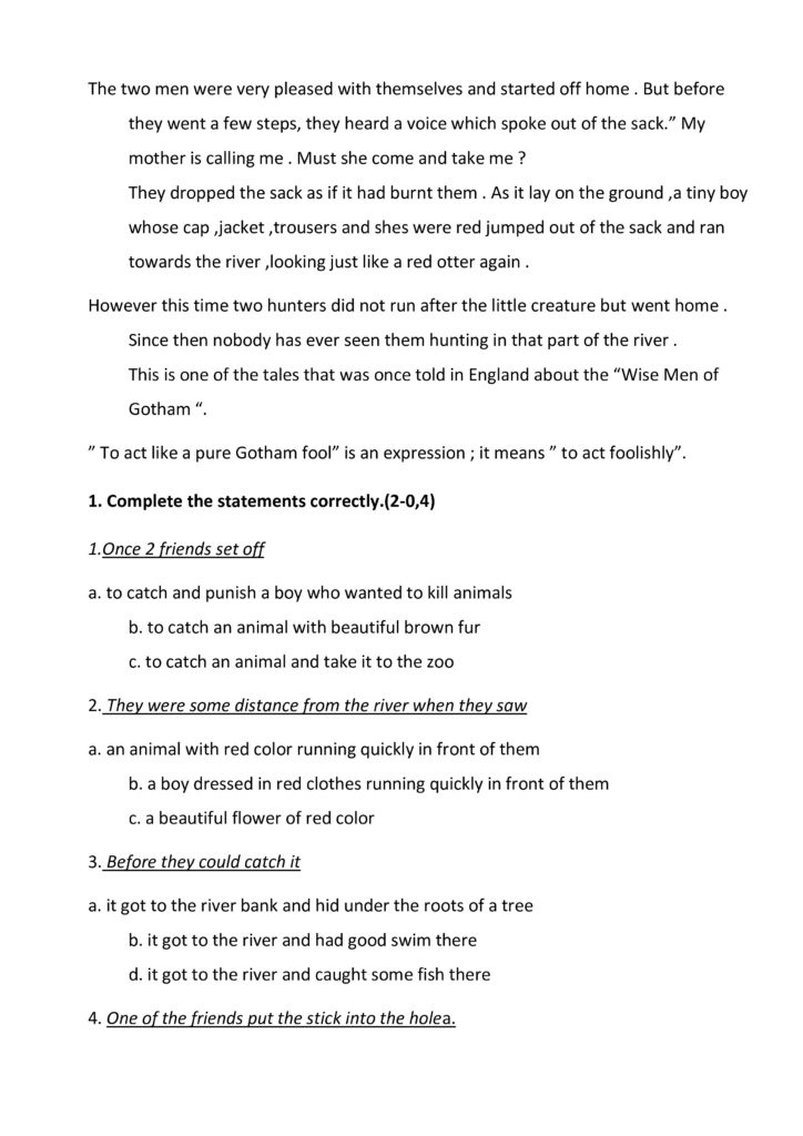 6th Grade Reading Worksheet 1 6th Grade Reading Worksheet 1